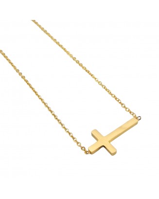 Necklace 112 Cross Gold