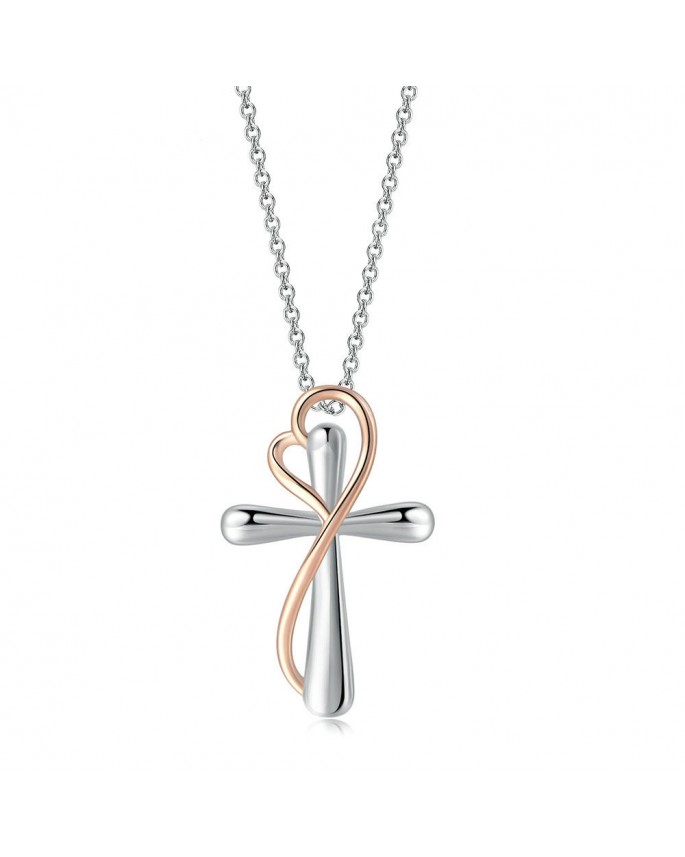 Necklace 150 Two tone Cross