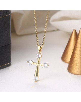Necklace 151 Gold Cross