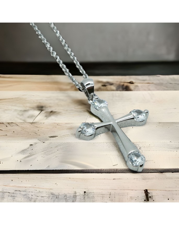 Necklace 152 Silver Cross