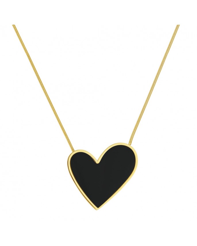 Necklace 158 Black Heart